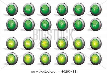 3D Buttons-set