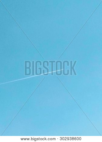 A Picture Of  Sky With Blue Background