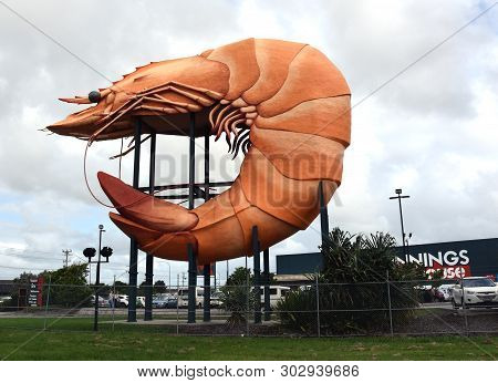 Ballina, Australia - Apr 20, 2019. The Big Prawn. The Big Things Of Australia Are A Loosely Related 