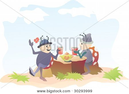 Ladybugs vector