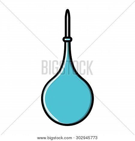 A Large Round Medical Rubber Pear, An Enema For Cleansing The Bowels And Curing Diseases,  Icon On A