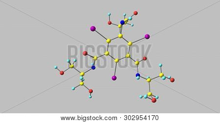 Iopamidol Is An Organic Iodine Compound And Used As A Non-ionic Water Soluble Radiographic Contrast 