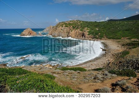 View Of The Coast Of Capo Pecora, Arbus