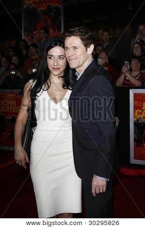 LOS ANGELES, CA - FEB 22: Willem Dafoe alla premiere mondiale di 'John Carter' su 22 febbraio 2012 un