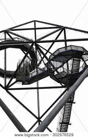 Incredible Grey View Point Construction Of Tetrahedron In Bottrop, North Rhine-westphalia, Germany T
