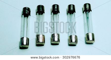 A Picture Of Electric Fuse On White Background