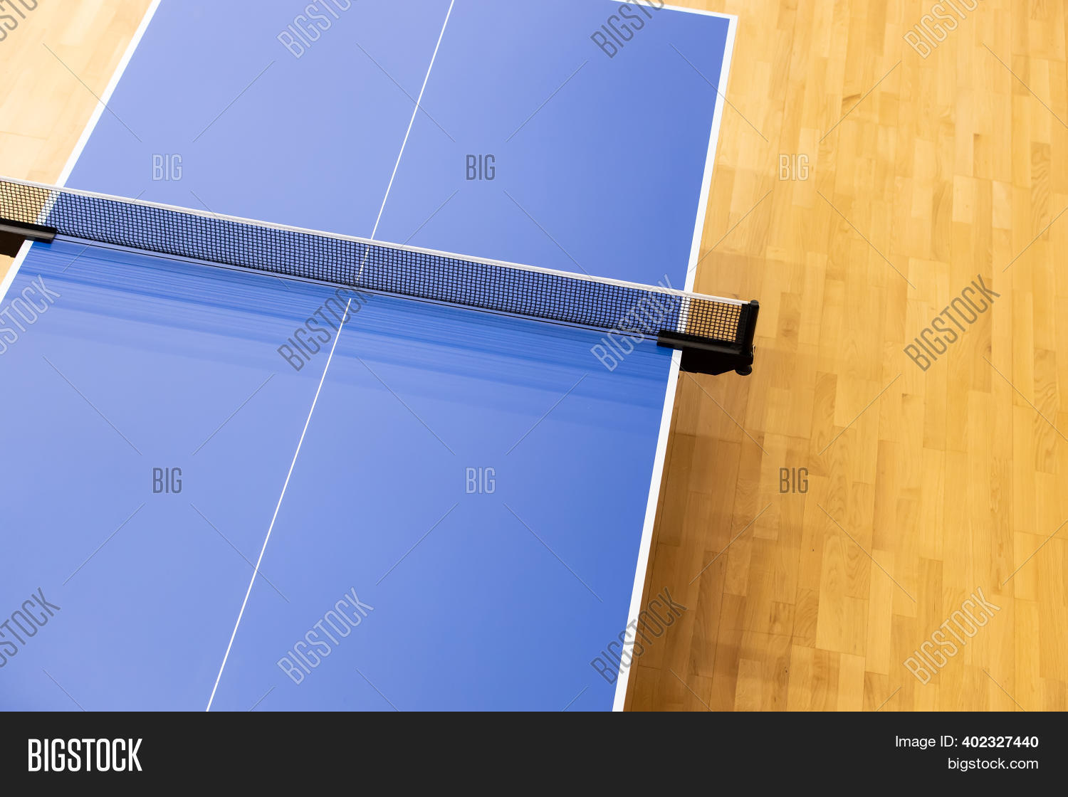 Blue Ping Pong Table. Image & Photo (Free Trial) | Bigstock