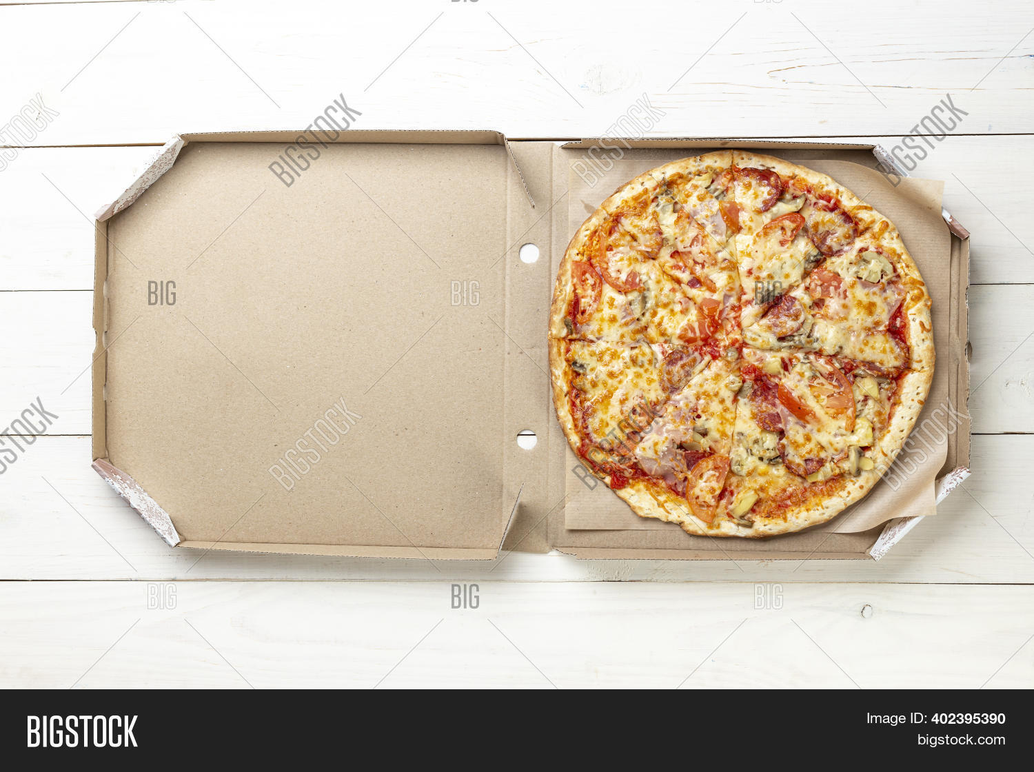 Pizza Cardboard Box Image & Photo (Free Trial) Bigstock
