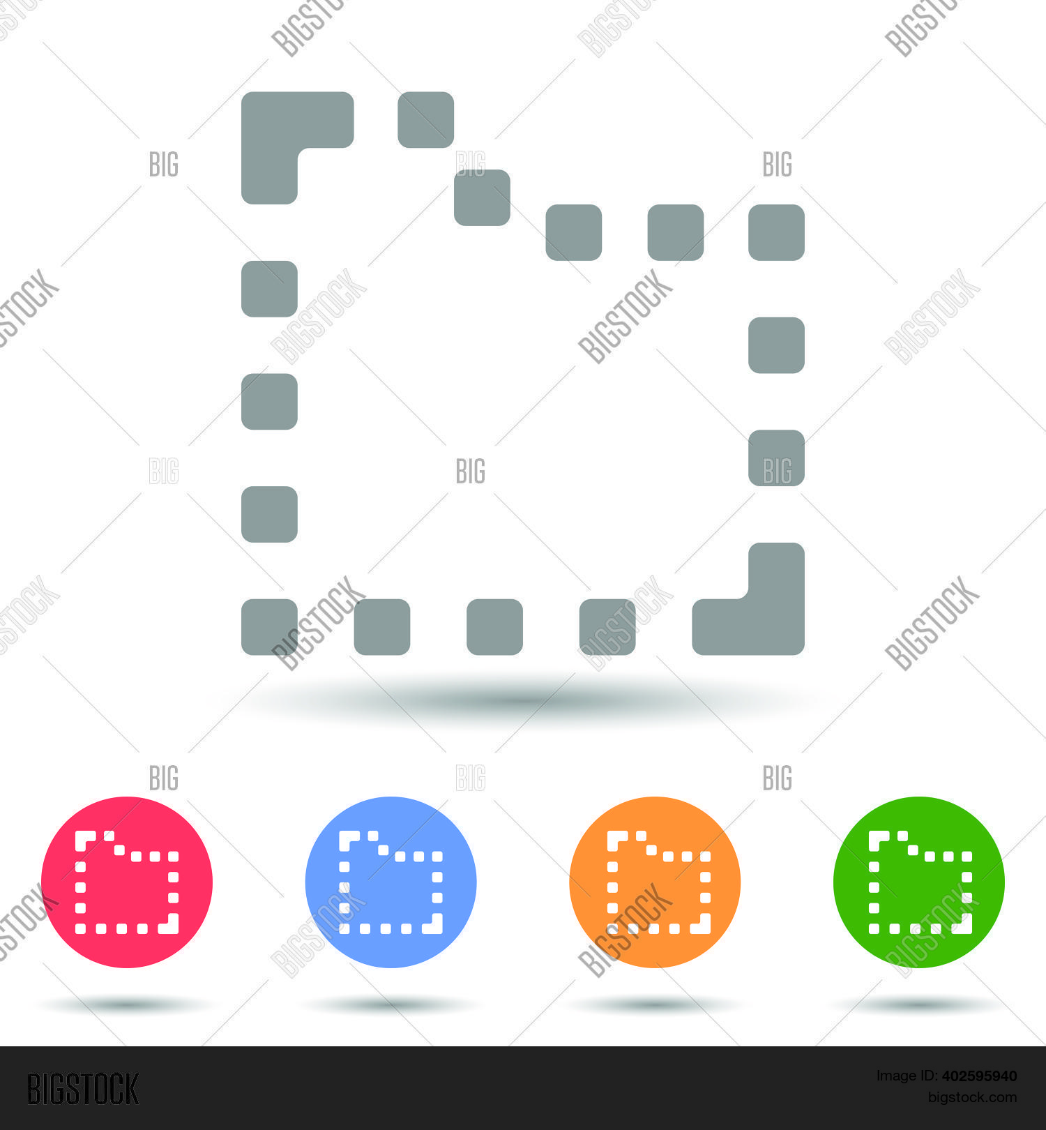 Dashed Line 벡터 및 사진(무료 체험) | Bigstock