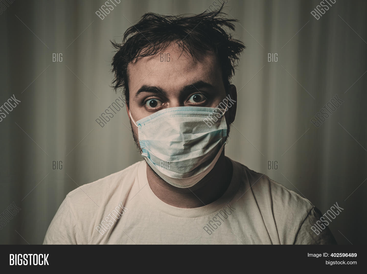 Unshielded Human Unshaven Man Medical Image & Photo (Free Trial) | Bigstock