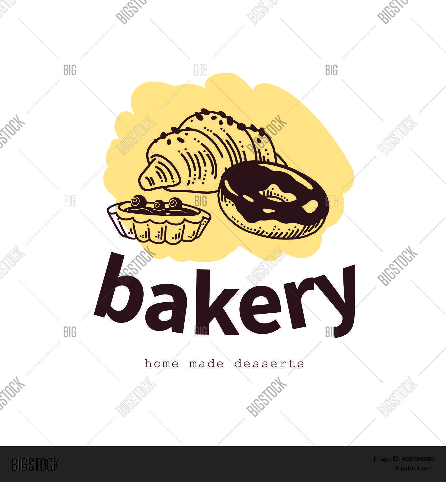 Bakery House Logo Vector & Photo (Free Trial) Bigstock