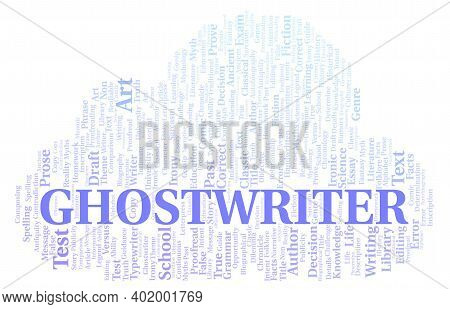 Ghostwriter Typography Word Cloud Create With The Text Only