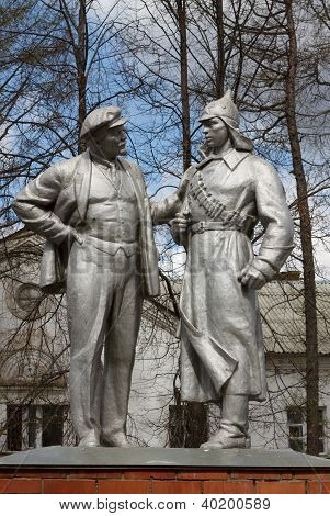 Lenin and red guard