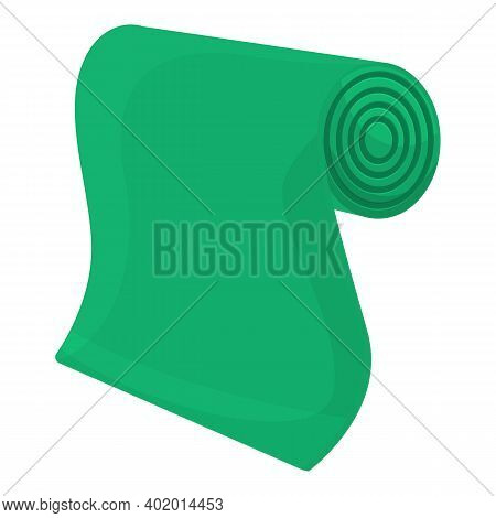 Mattress Yoga Mat Icon. Cartoon Of Mattress Yoga Mat Vector Icon For Web Design Isolated On White Ba