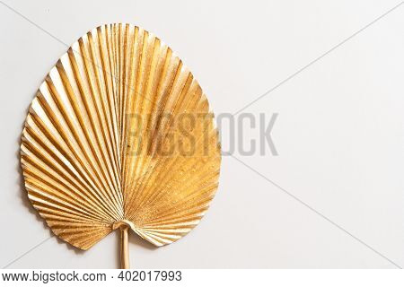 Minimal Modern Layout On Ultimate Gray And Illuminating Yellow Background With Gilden Leaf