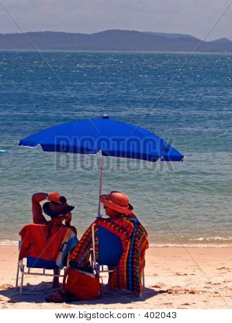 Paar am Strand