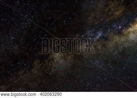Stars And Galaxy Outer Space Sky Night Universe Black Starry Background Of Shiny Starfield