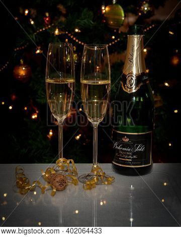 Bottle Of Bohemia Sekt - Bohemia Sekt Is Sparkling Wine, Most Popular Champagne In Czech Republic.