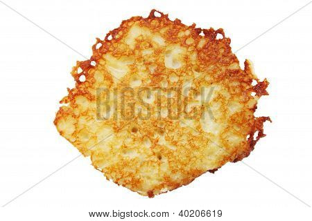 Crêpes de pomme de terre isolée