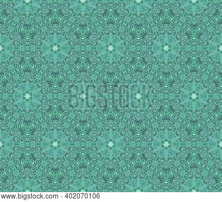 Seamless Green Abstract Pattern. Beautiful Vector Illustration