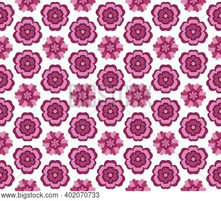 Seamless Abstract Pattern With Flowers. Beautiful Floral Vector Illustration