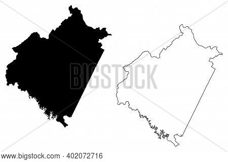 Bedford County, Commonwealth Of Virginia (u.s. County, United States Of America, Usa, U.s., Us) Map 