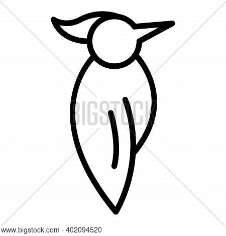 Nature Woodpecker Icon. Outline Nature Woodpecker Vector Icon For Web Design Isolated On White Backg