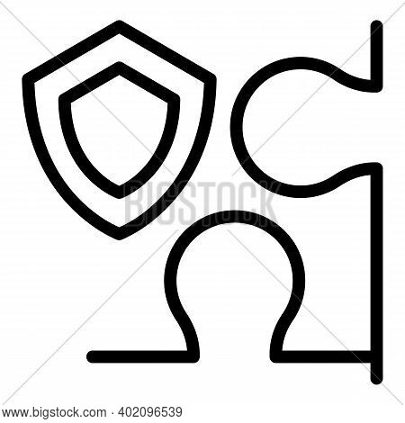 Expertise Destination Icon. Outline Expertise Destination Vector Icon For Web Design Isolated On Whi