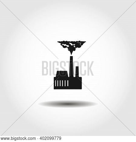 Factory Isolated Vector Icon. Ecology Design Element