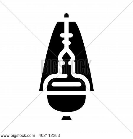 Censer Priest Glyph Icon Vector Illustration Black