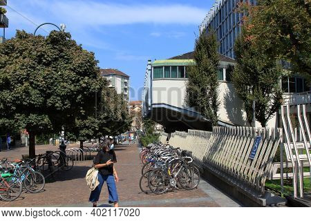 Turin, Italy - September 2020: Headquarters Of The Polytechnic University. High Quality Photo
