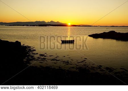 Sunset Over The Small Isles, Arisaig (scotland)