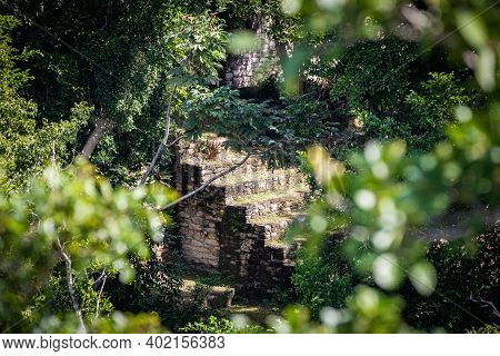 Ancient Pyramids At Dzibanche Ancient Maya Archaeological Site, Quintana Roo, Yucatan Peninsula, Mex