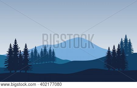 Beautiful Atmosphere And Scenery In The Morning. City Vector