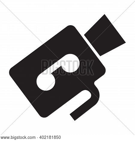 Black Solid Icon For Video-camera Video Grapher Broadcast Camcorder Production Recording Reel
