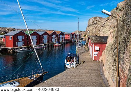 View To The City Smoegen In Sweden.