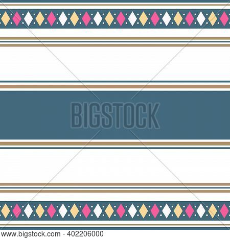 Abstract Striped Seamless Pattern Fabric. Suitable For Your Print Fabric, Sarong, Ulos, Sari, Doodle