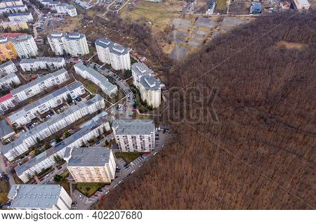Aerial View Of Flat Of Blocks