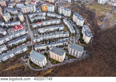 Aerial View Of Flat Of Blocks