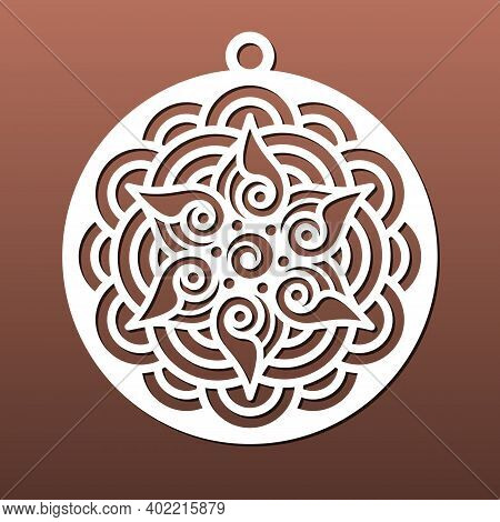 Laser Cut Mandala, Cnc  Stencil For Coaster Or Christmas Ball. Diy Craft, Paper Art, Fretwork, Wood 