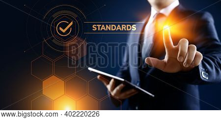 Standards Quality Assurance Control Standardisation And Certification Concept.