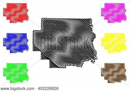 Lincoln County, Missouri (u.s. County, United States Of America, Usa, U.s., Us) Map Vector Illustrat