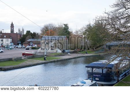 The River Kennet At Newbury In West Berkshire In The Uk, Taken 19th November 2020
