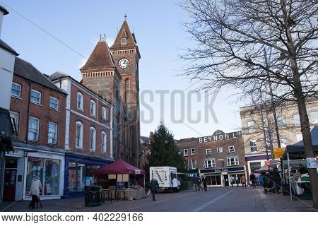 Newbury's Farmers Market In West Berkshire In The Uk, Taken 19th November 2020
