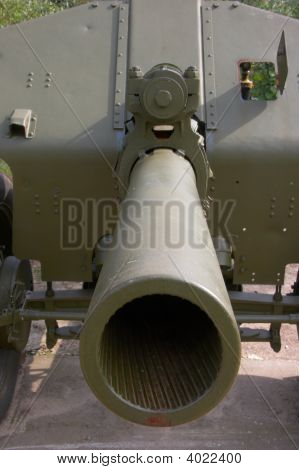 Dělostřelecké houfnice stonku vpřed Closeup 1