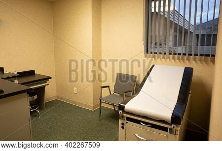 Empty Exam Room Is Waiting For Your Visit From The Doctor