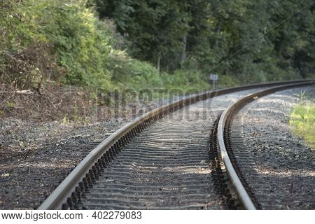 Railroad Line For Rail Bound And Train Traffic