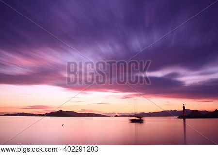 Seaside Town Of Turgutreis And Spectacular Sunsets