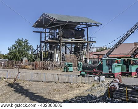 Kimberley, South Africa - August 6, 2014: View To A Diamond Mine In Kimberley, South Africa.