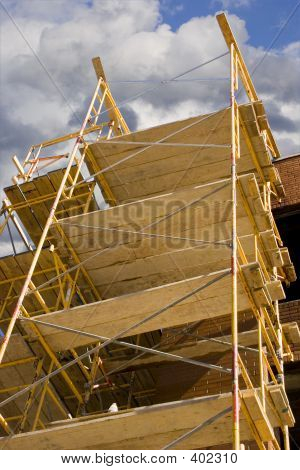 Buildingscaffoldinplace